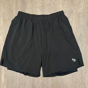BALEAF BLACK ATHLETIC SHORTS - Size Large SKU:125